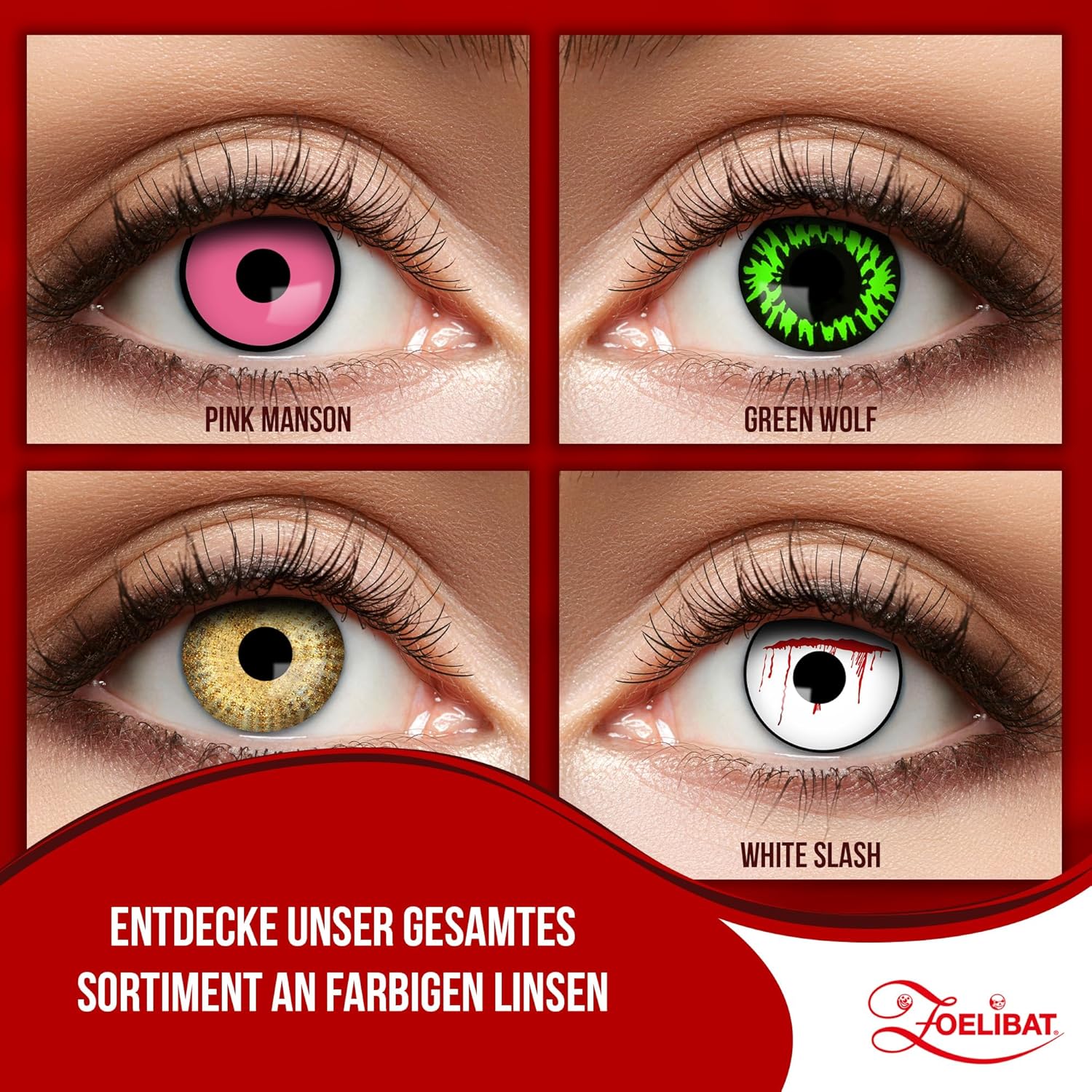 Zoelibat Eyecatcher 12 Monats-Kontaktlinsen Golden Dots 8
