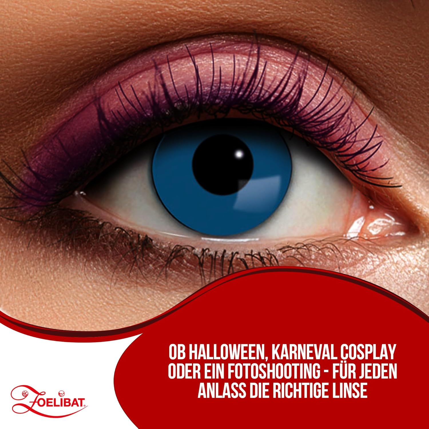 Zoelibat Eyecatcher 3 Monats-Kontaktlinsen Chuckie Blue 6