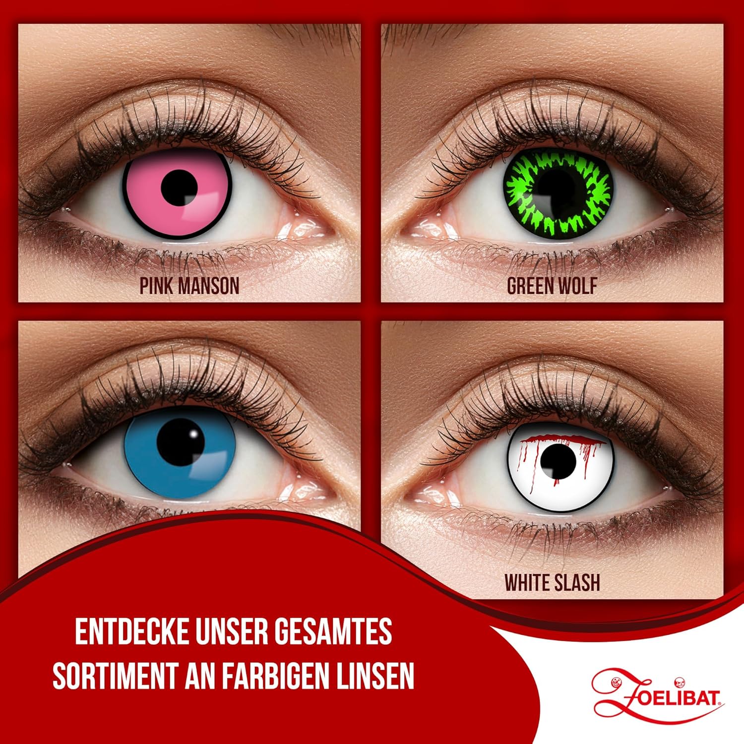 Zoelibat Eyecatcher 3 Monats-Kontaktlinsen Chuckie Blue 7