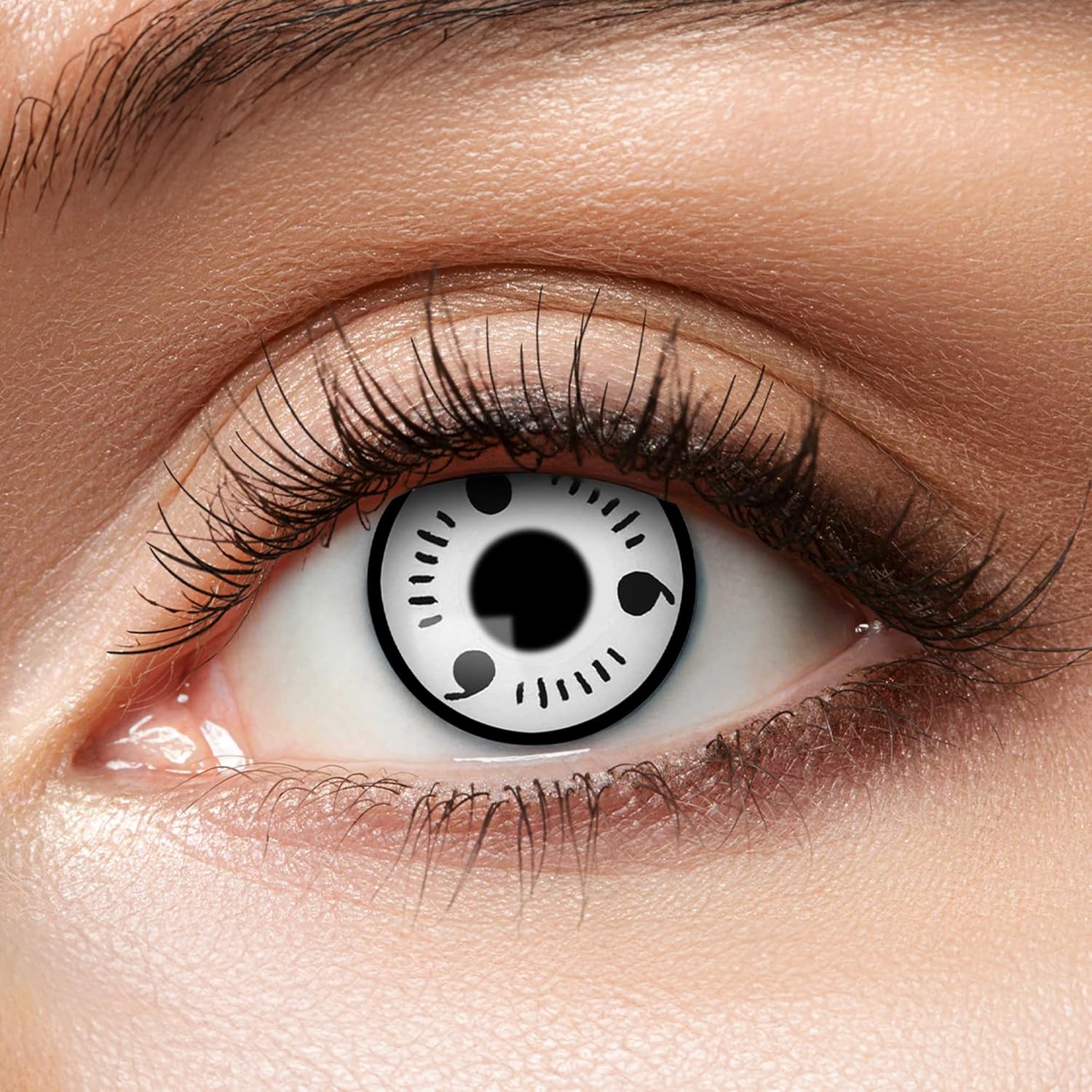 Zoelibat Eyecatcher 3 Monats-Kontaktlinsen White Itachi