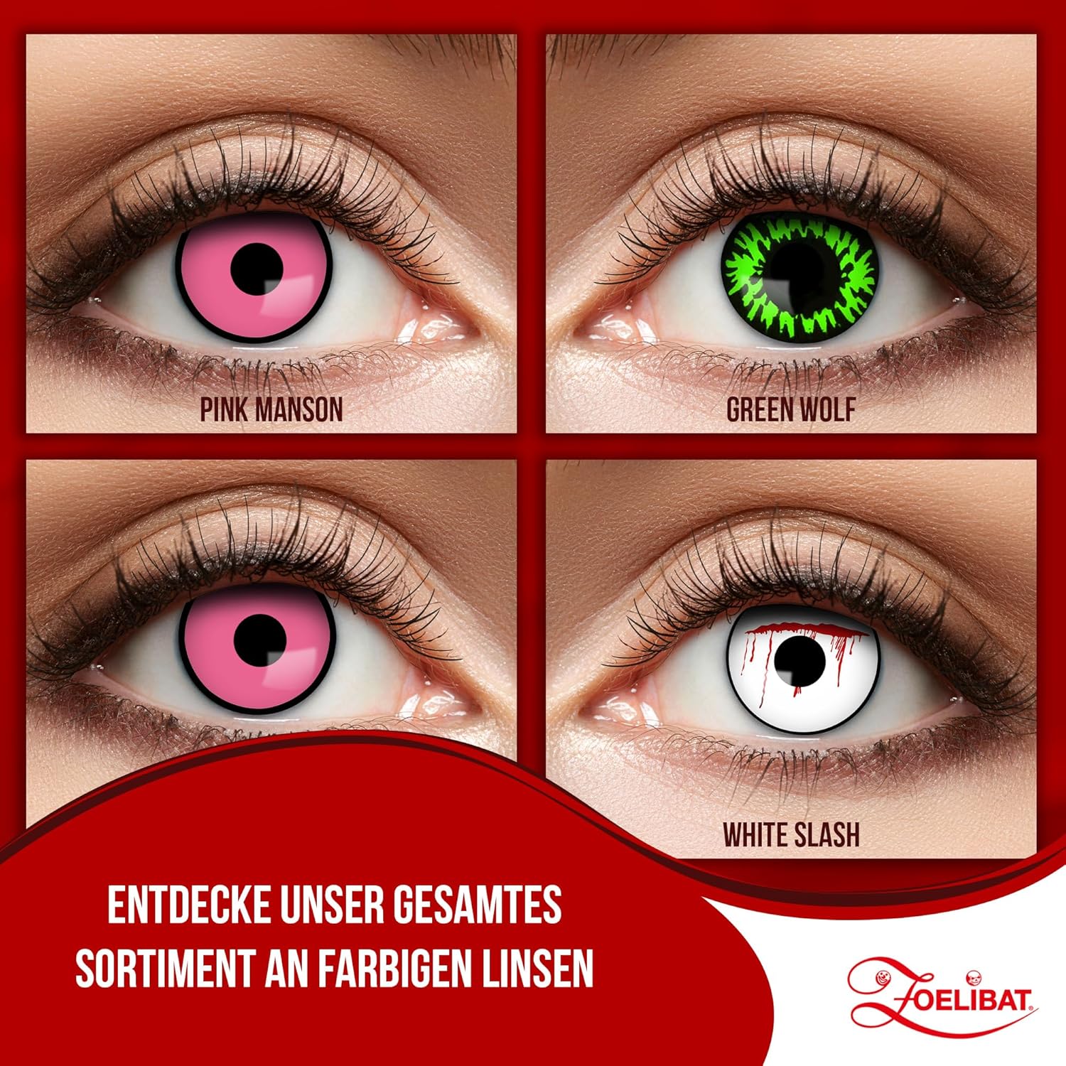 Zoelibat Eyecatcher 3 Monats-Kontaktlinsen Pink Manson 7