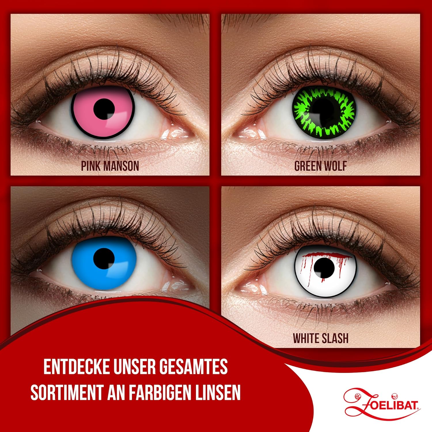 Zoelibat Eyecatcher UV 1 Monats-Kontaktlinsen Flash Blue 7