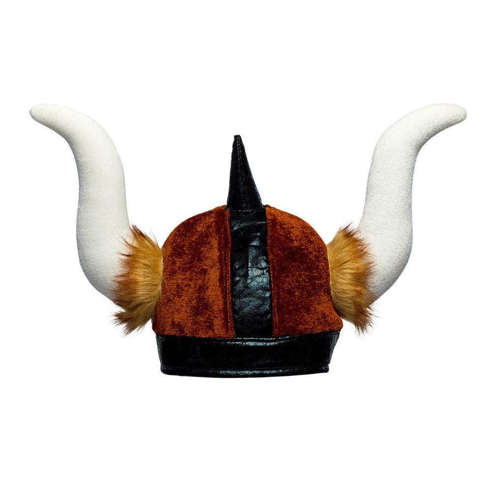 Wikingerhelm Barbarian – Plüsch Helm mit Hörnern für Wikinger Kostüm Karneval 4