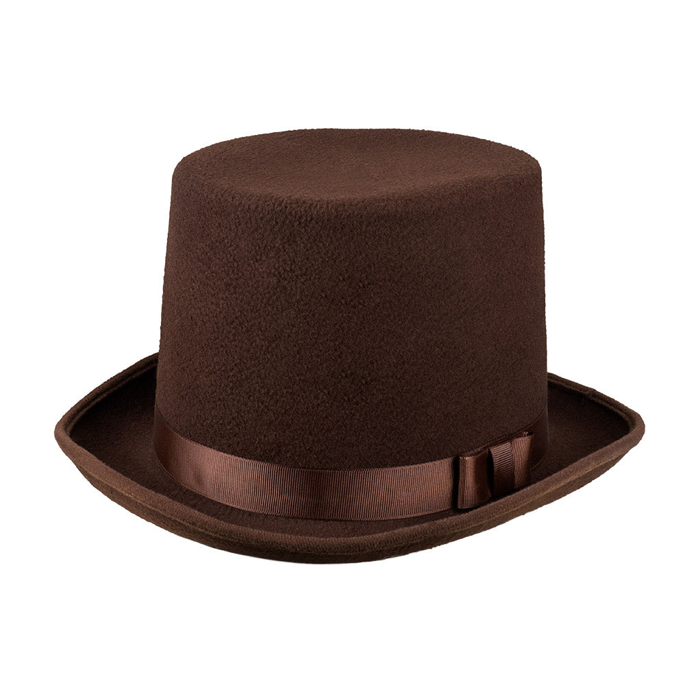 Zylinderhut Byron braun – Hochwertiger Hut für Gentleman, Steampunk, Karneval 2