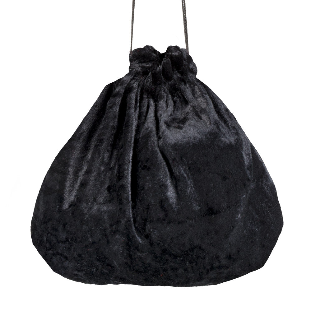 Beutel schwarz 24x25 cm – Kostüm-Zubehör Tasche für Karneval, Theater & Mottoparty 2