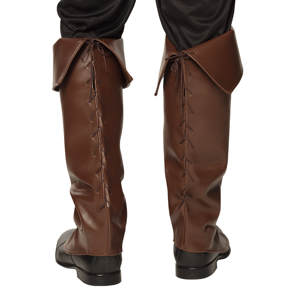 Stiefelstulpen Walker braun Kostümzubehör für Piraten und Mittelalter 3