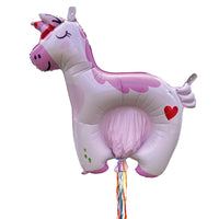 Zieh-Pinata Einhorn aufblasbar Luft Folie 97×100 cm