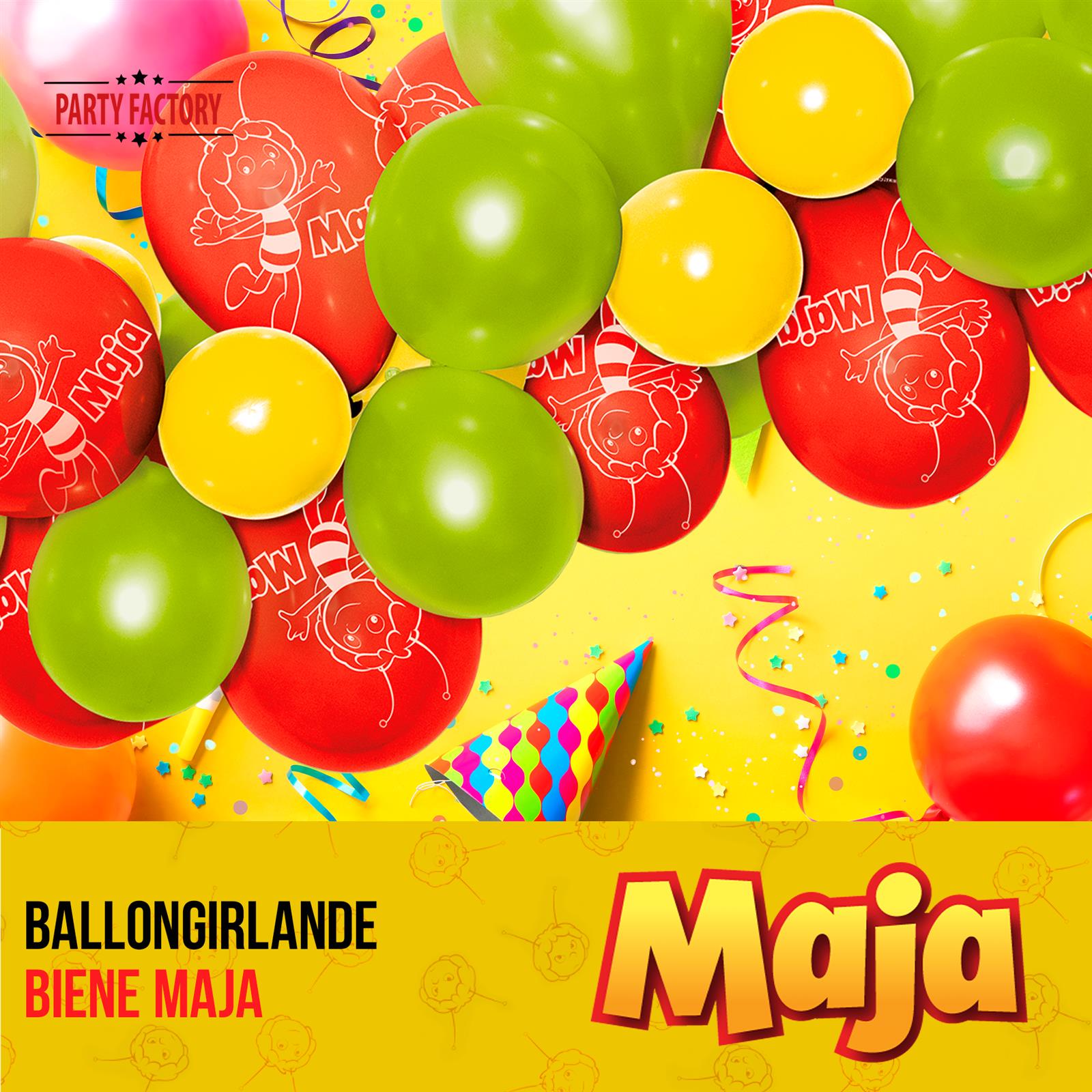 Biene Maja Ballongirlande Set 60-teilig 3
