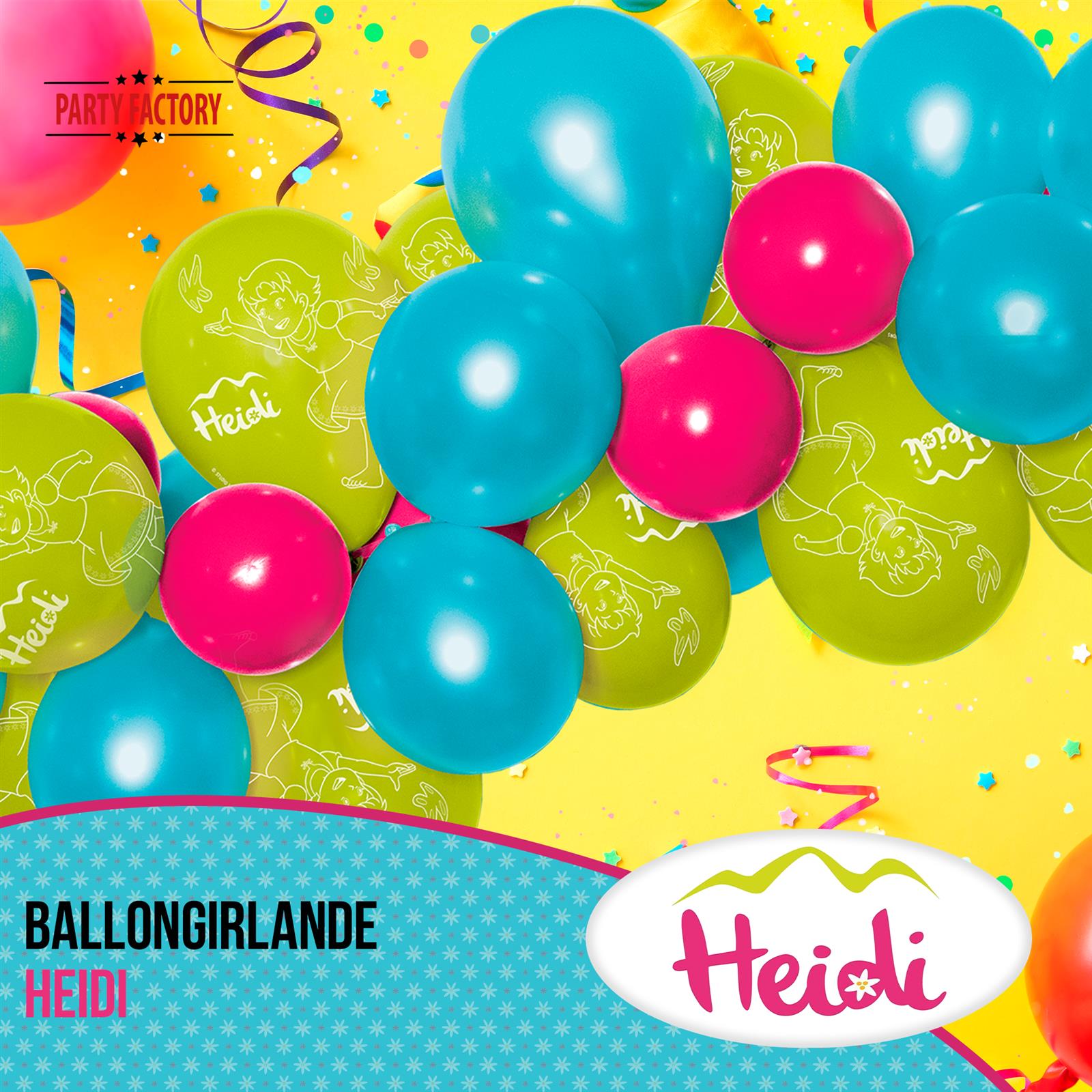 Heidi Ballongirlande Set 60-teilig 3