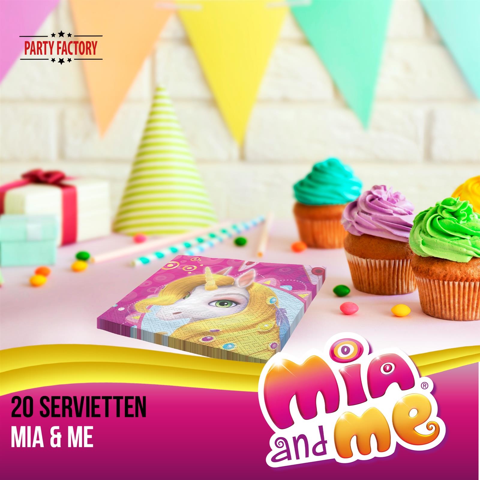 Mia and Me Servietten 33x33 cm 20er-Pack 2