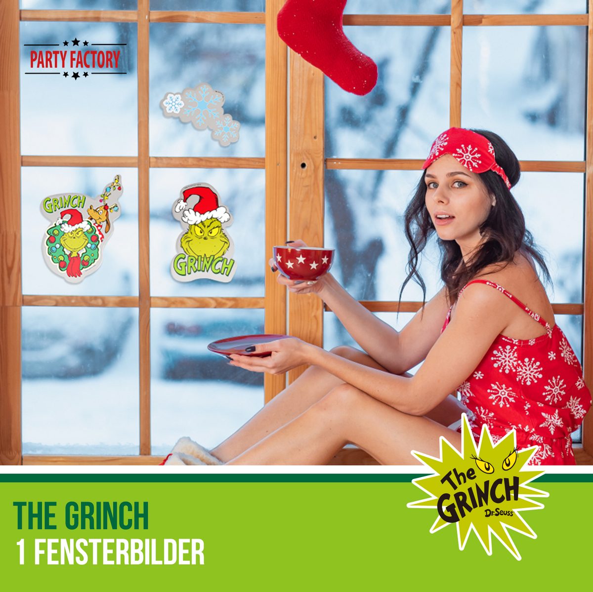 The Grinch Fensterbilder – Weihnachtsdeko mit Kultmotiv