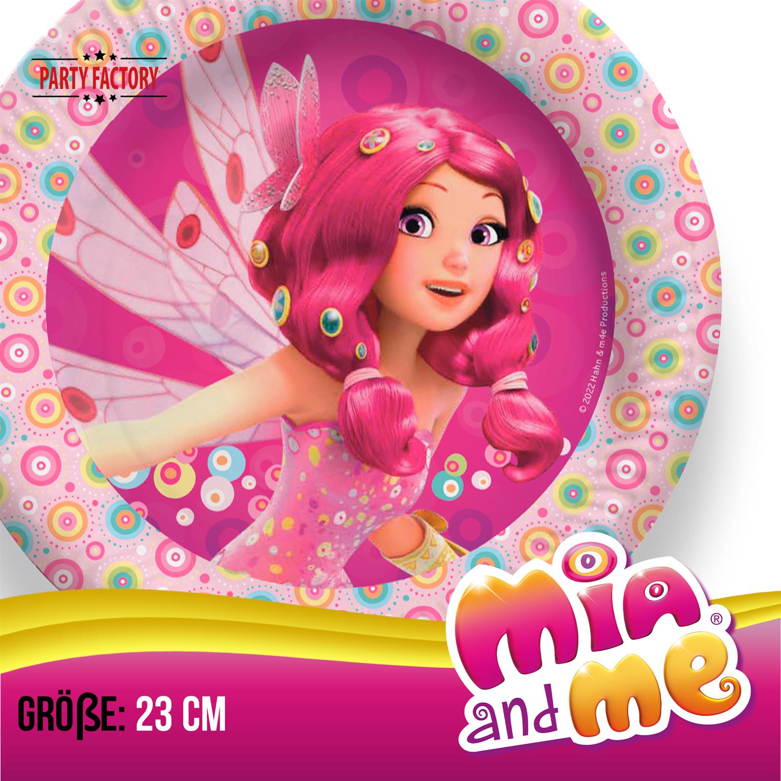 Mia and Me Papp-Teller 23 cm 10 Stück 3