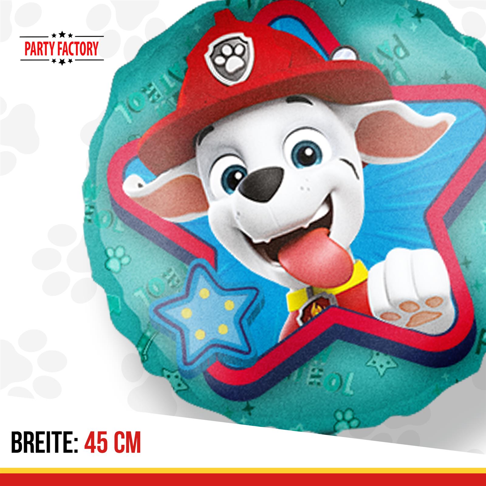 Paw Patrol Folienballon Marshall blau Ø45 cm rund 3