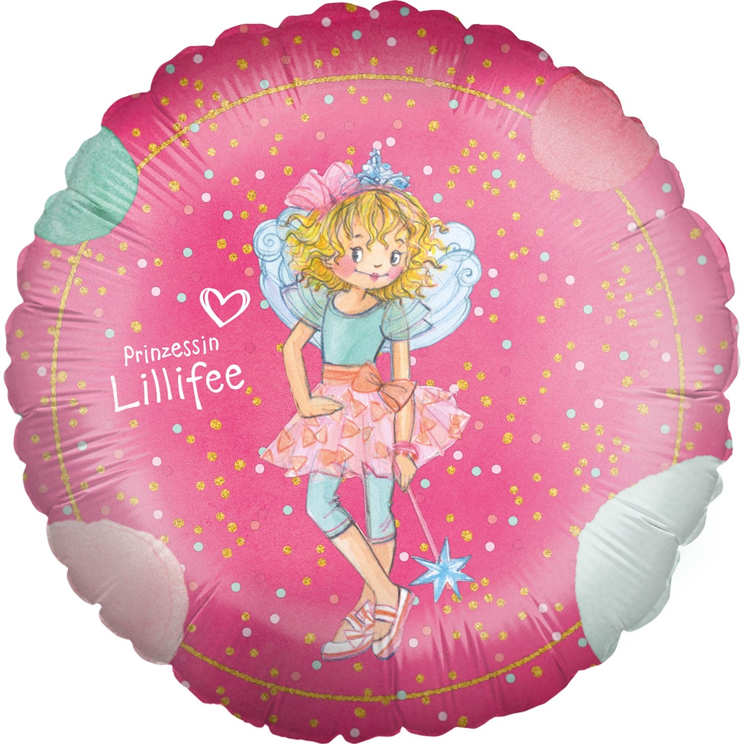 Die Prinzessin Lillifee Folienballon rund ø45 cm Pink