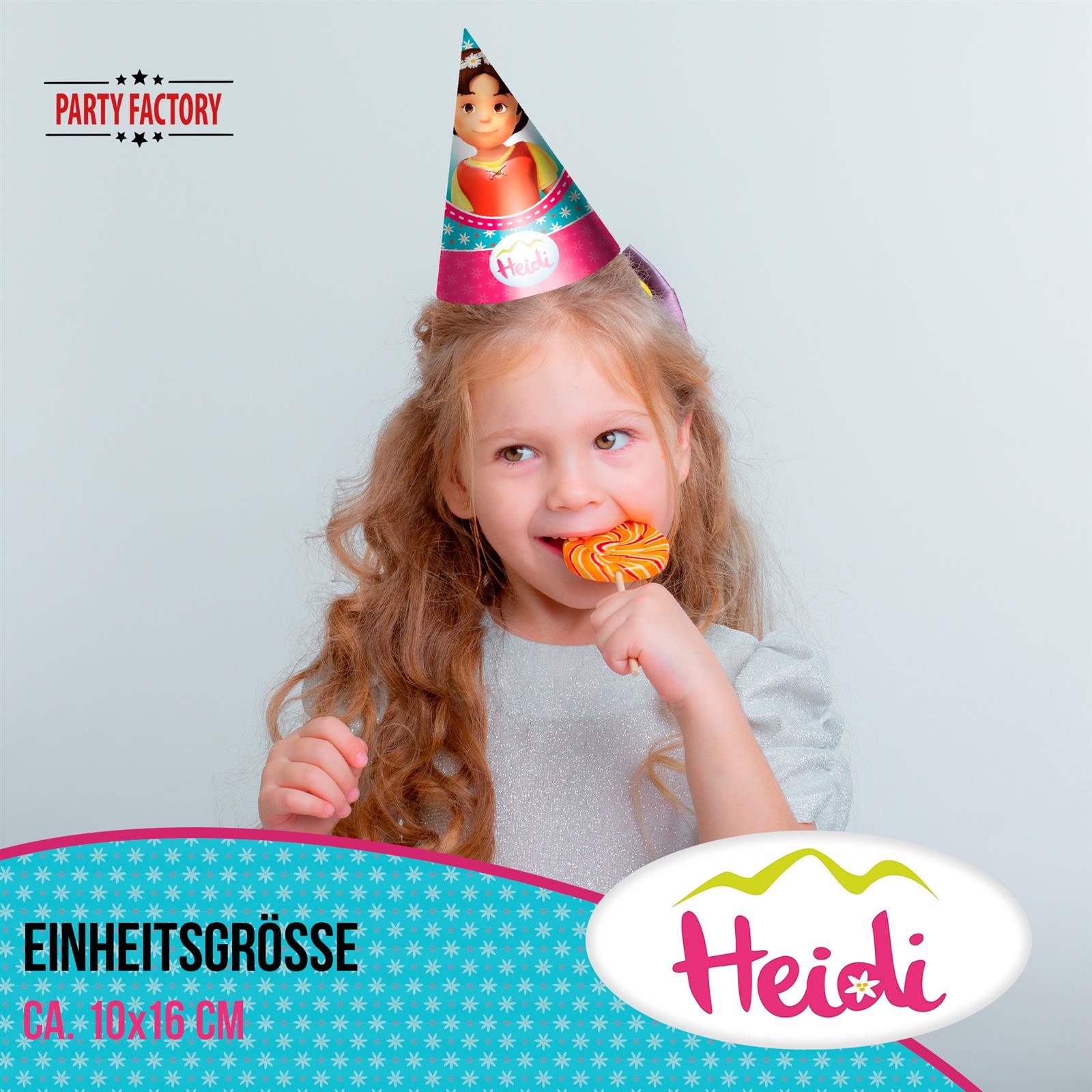 Heidi Partyhüte 10 Stück 3
