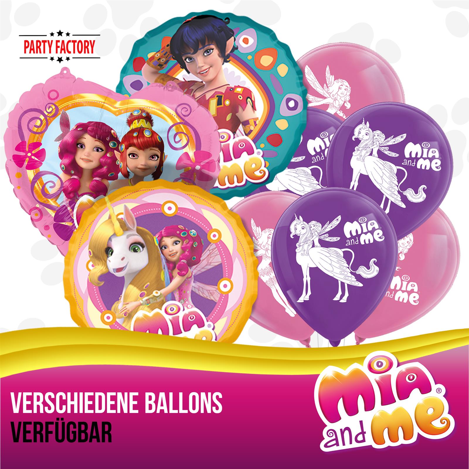 Mia and Me Latexballons Set 25 cm 10 Stk. 4