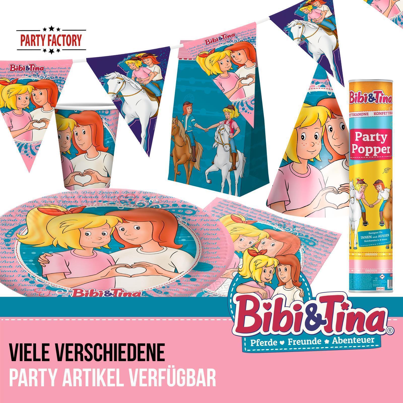 Bibi & Tina Papp-Teller 23 cm 8 Stück 3