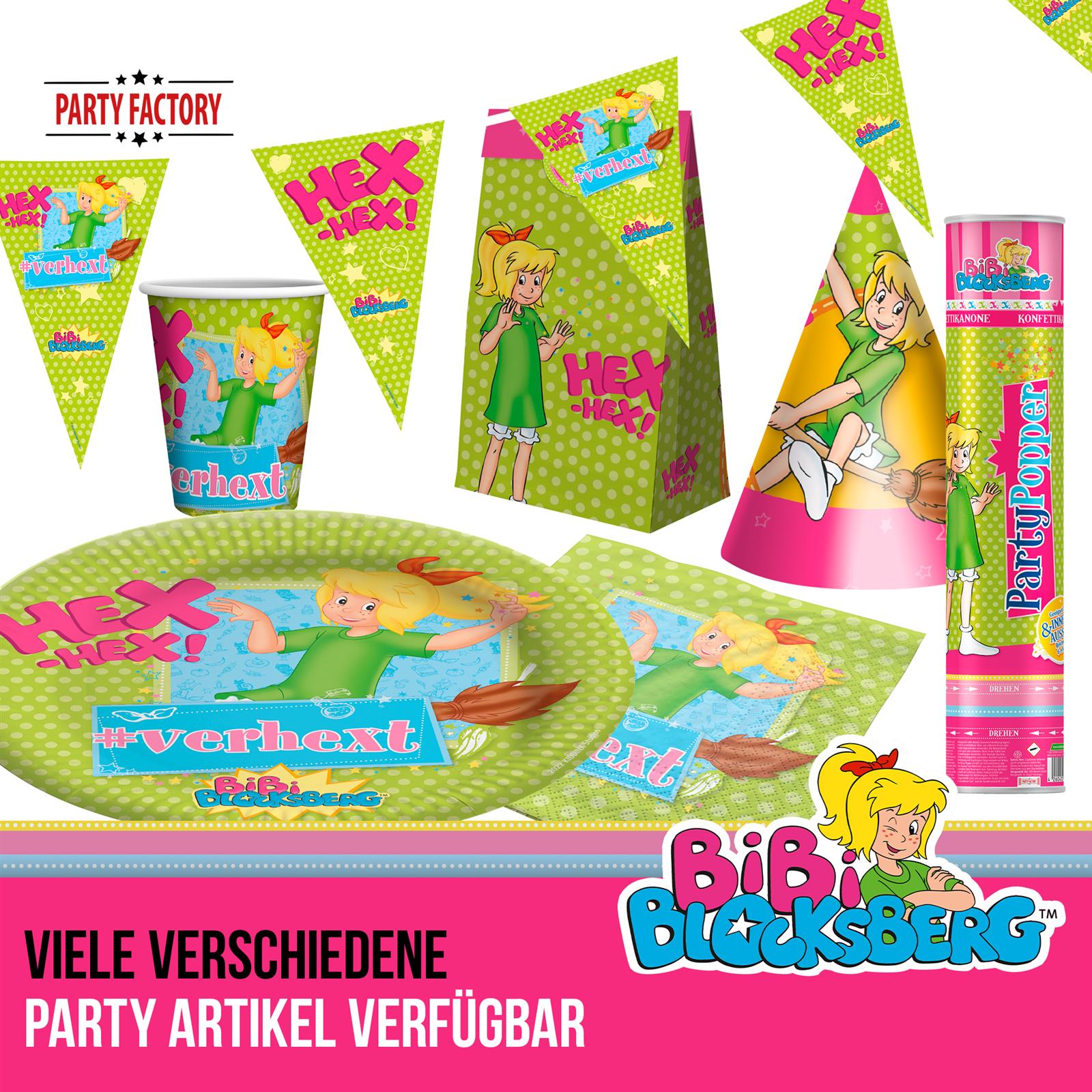 Bibi Blocksberg Ballongirlande Set 60-teilig 5