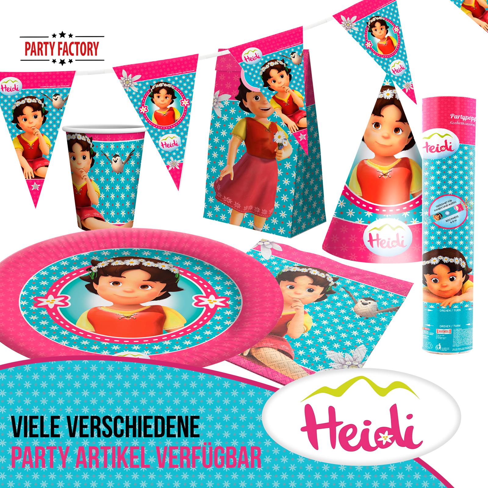 Heidi Partyhüte 10 Stück 4