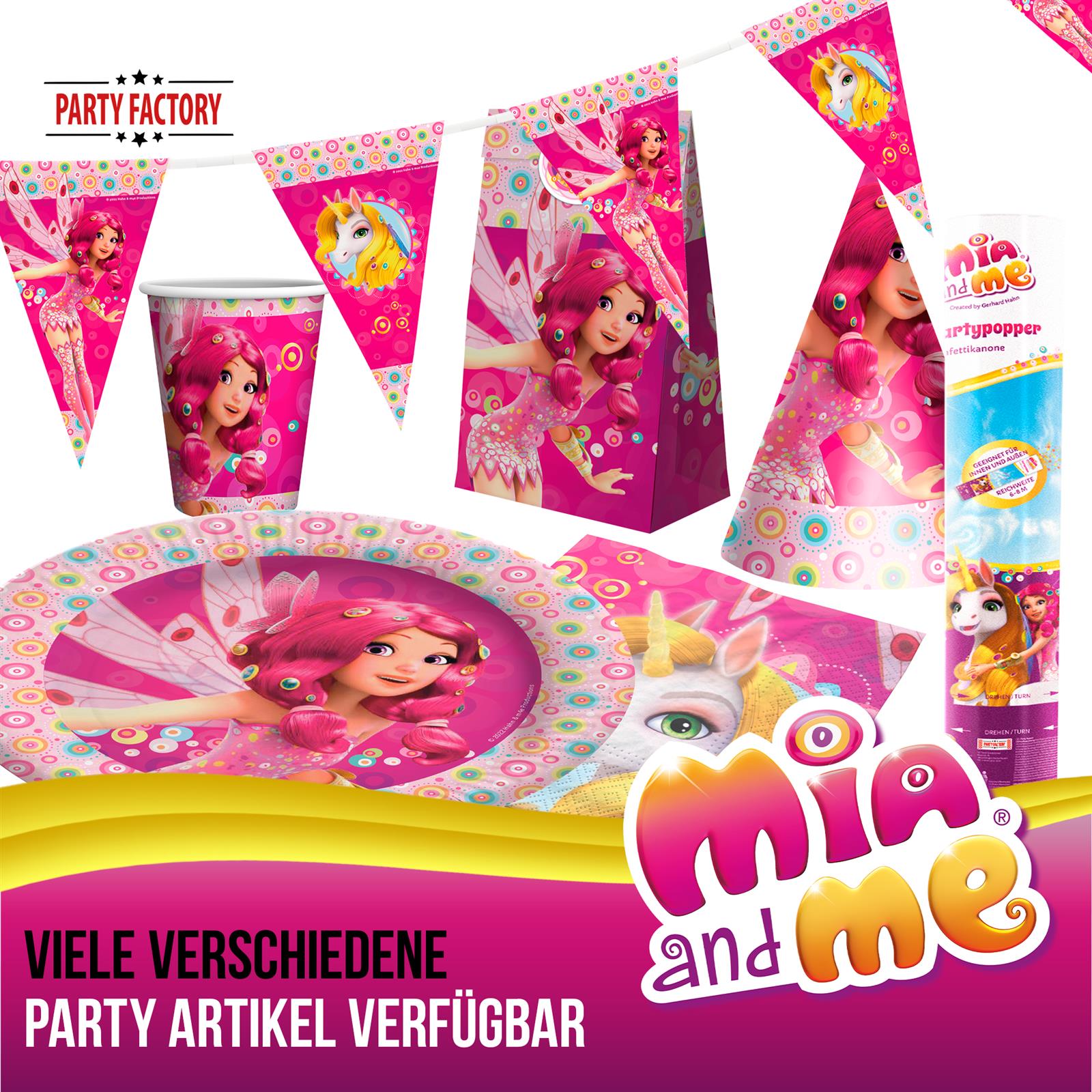 Mia and Me Papp-Teller 23 cm 10 Stück 4