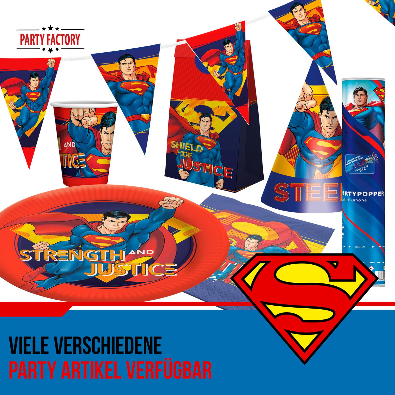 Superman Ballongirlande Set 60-teilig 5