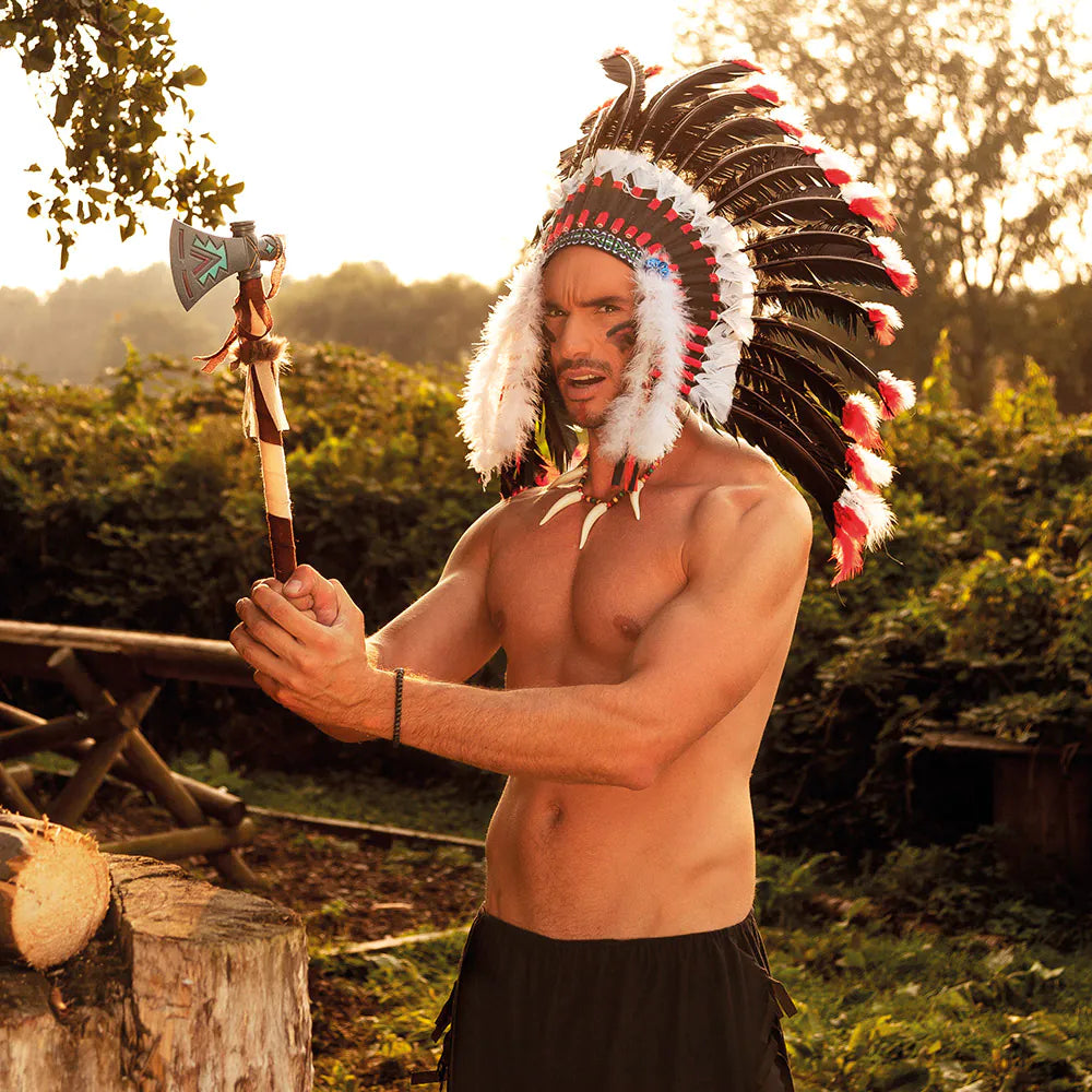 Tomahawk Axt 45 cm – Indianer Kostüm Zubehör für Karneval & Party 3
