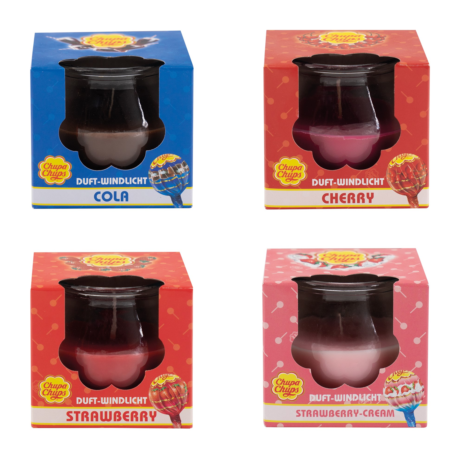 4er Set Chupa Chups Windlichter