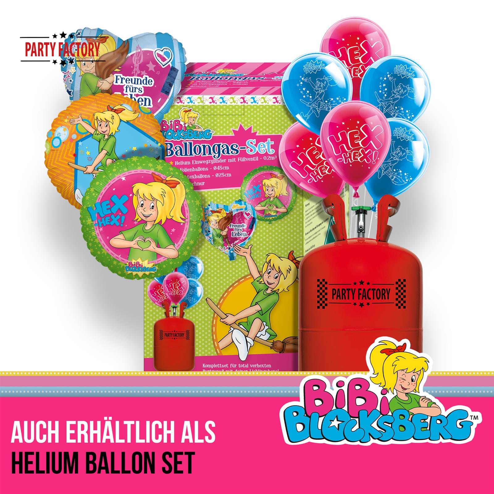 Bibi Blocksberg Ballongirlande Set 60-teilig 6