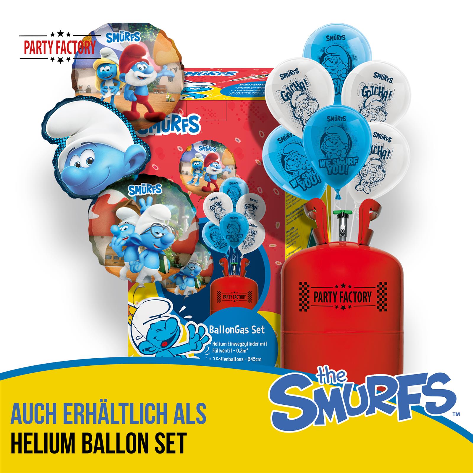 Die Schlümpfe Ballongirlande Set 60-teilig 6