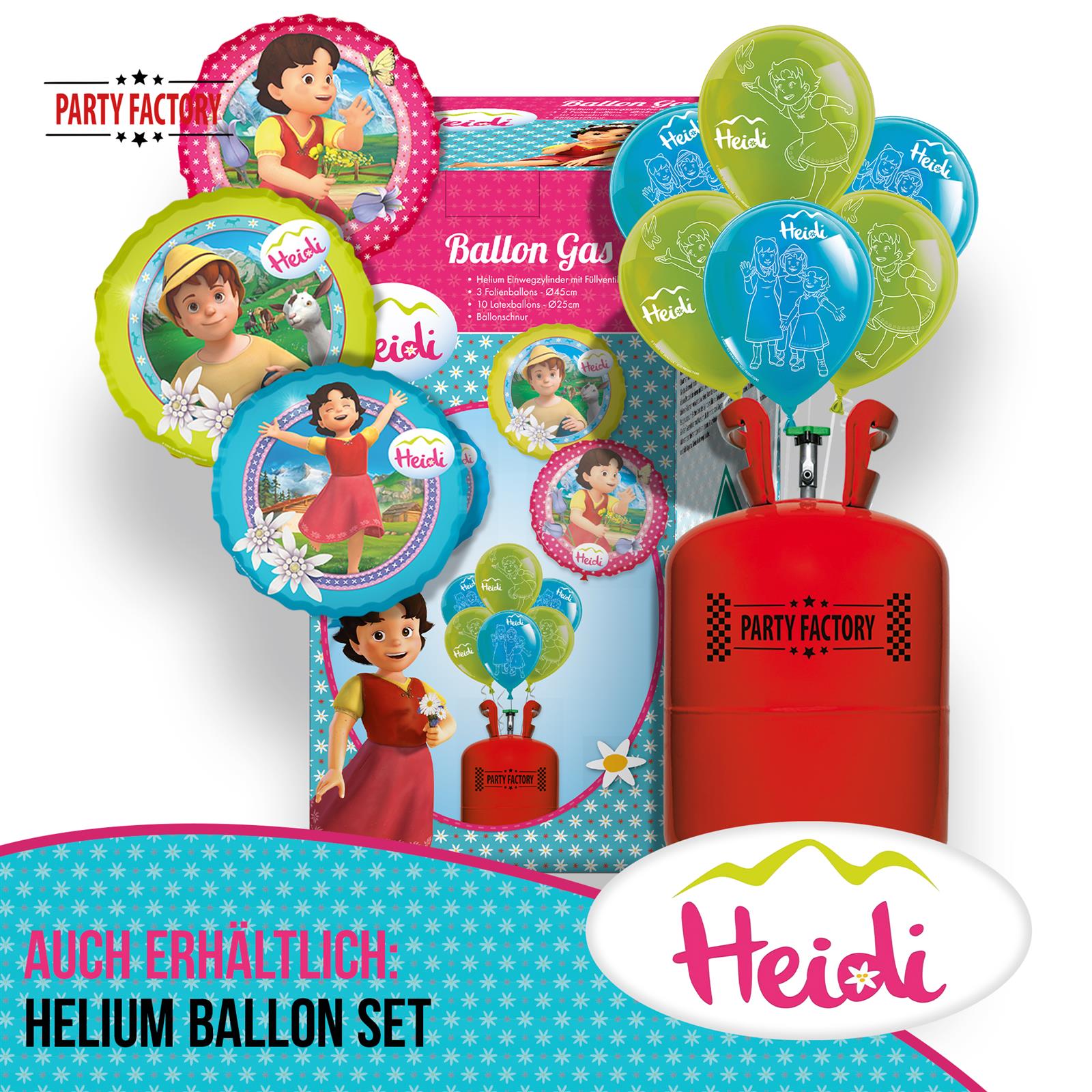 Heidi XXL-Set Partyzubehör Raum- und Tischdekoration 62-teilig 5