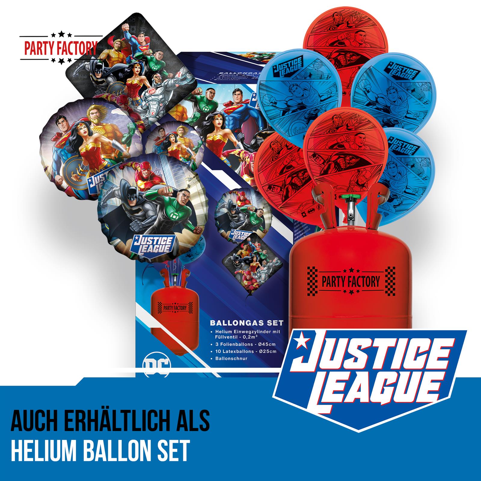 Justice League Ballongirlande Set 60-teilig 4