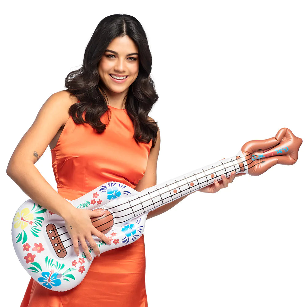Aufblasbare Gitarre Aloha 104 cm – Hawaii Party & Karneval Accessoire