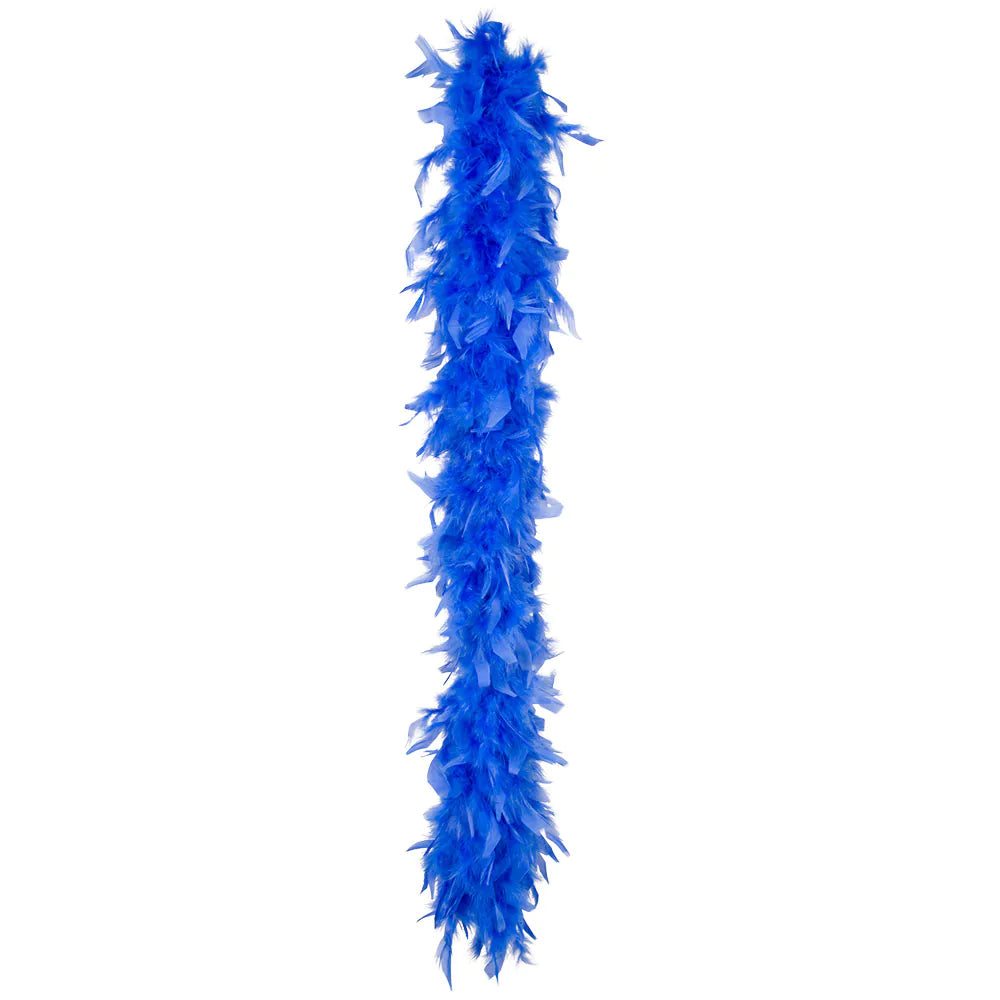 Federboa blau 180 cm – Elegante 50 g Federboa für Karneval, Show & Party 2