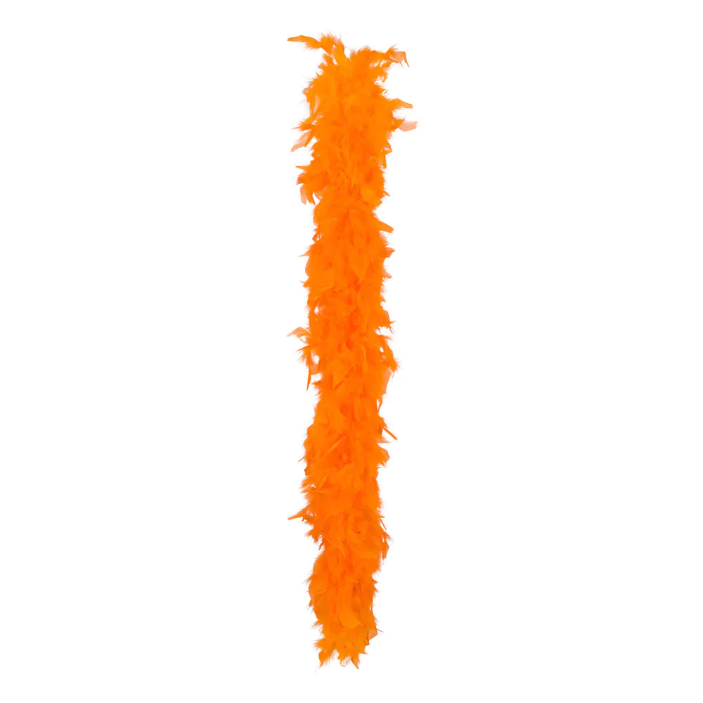 Federboa orange 180 cm – Leichte 50 g Partyboa für Karneval, Show & Party 2