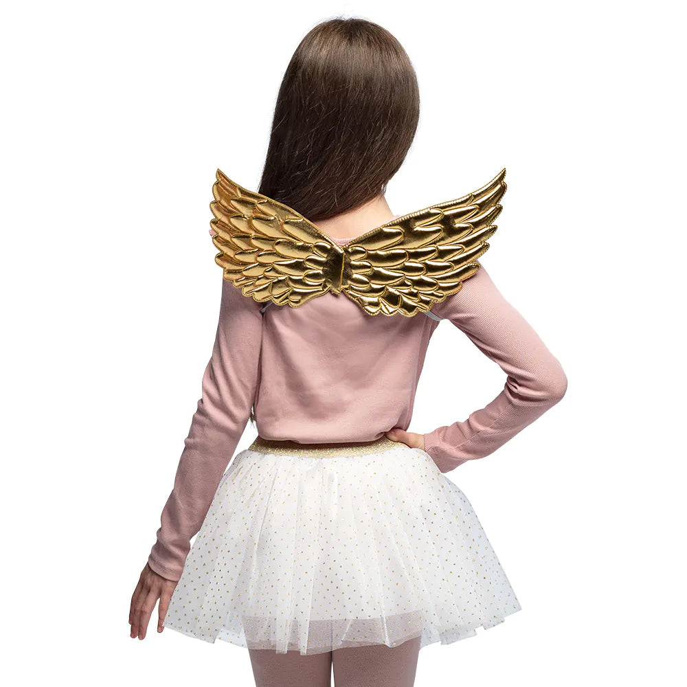 Satz Engel Kind gold oder silber Auswahl Flügel und Tütü Engelkostüm für Mädchen 5