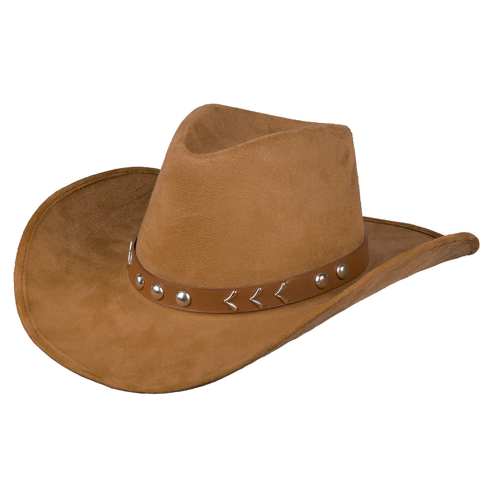 Cowboyhut Nebraska – brauner Westernhut aus Kunstwildleder, Cowboyhut für Herren 2