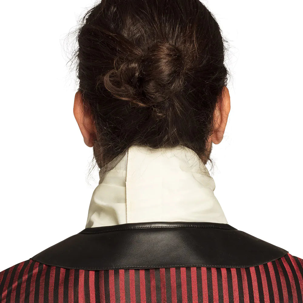 Jabot Steampunk – Rüschenkragen in Weiß für Herren Kostüm & viktorianischen Look 6