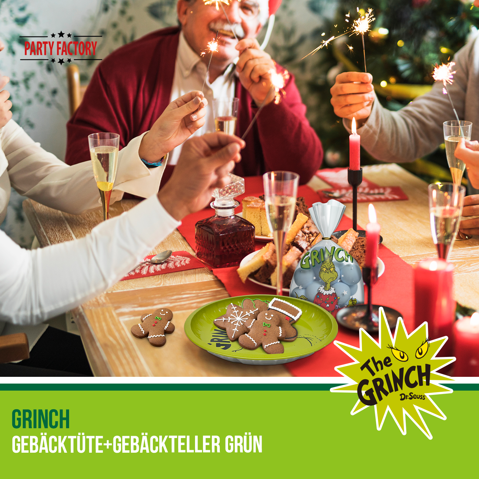 The Grinch Keksteller Grün & Gebäckstüten – 2-teiliges Set 5
