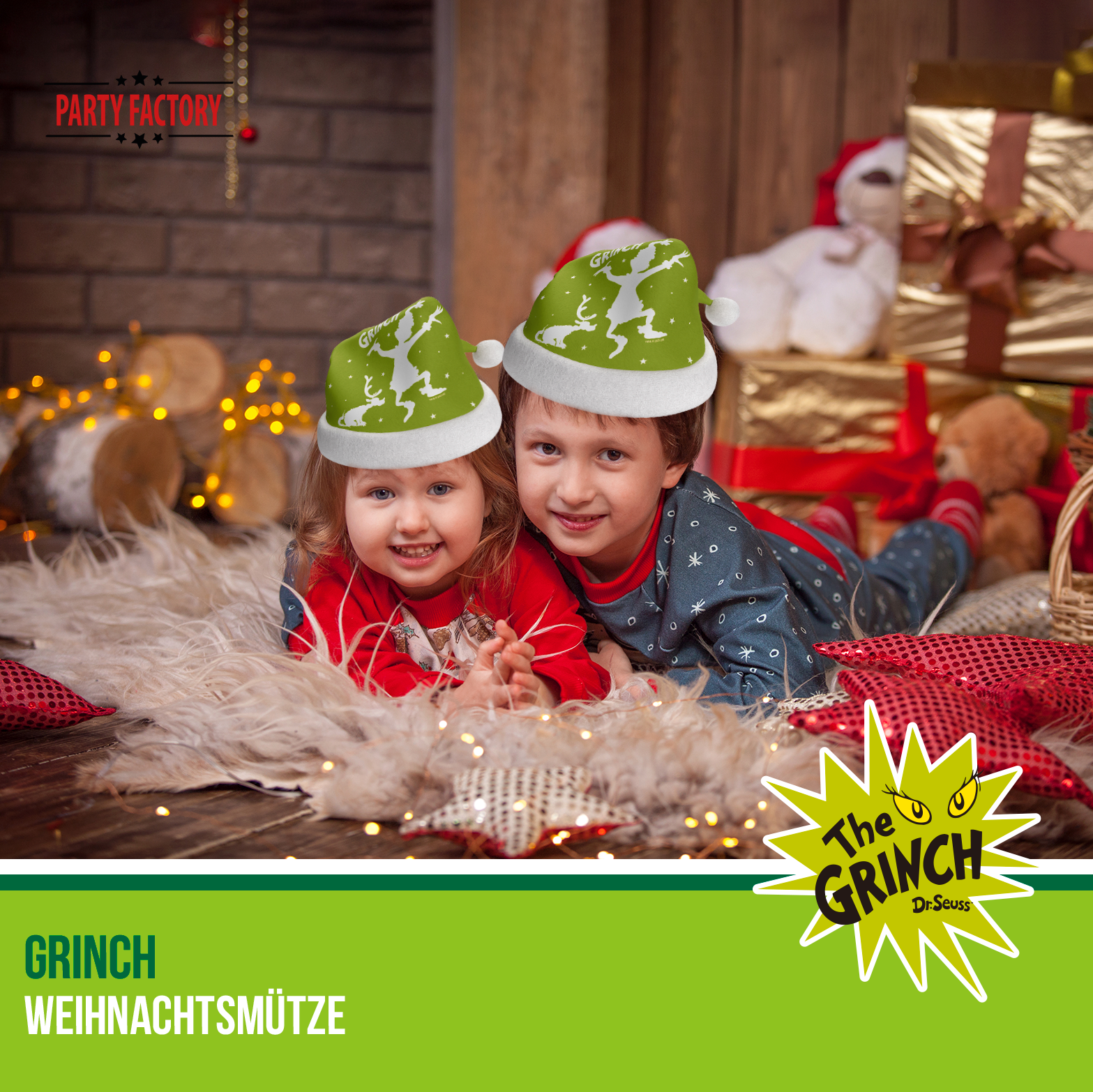 The Grinch Weihnachtsmützen im 6er Pack – festliches Weihnachtsset 5