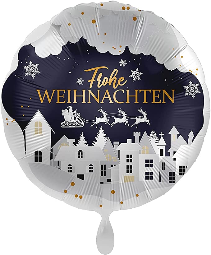 Folienballon "Frohe Weihnachten" Ø 43cm