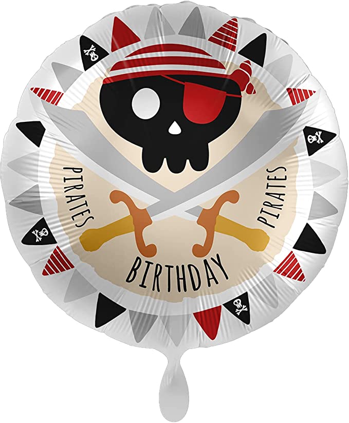 Folienballon "Piraten Geburtstag" ø43cm