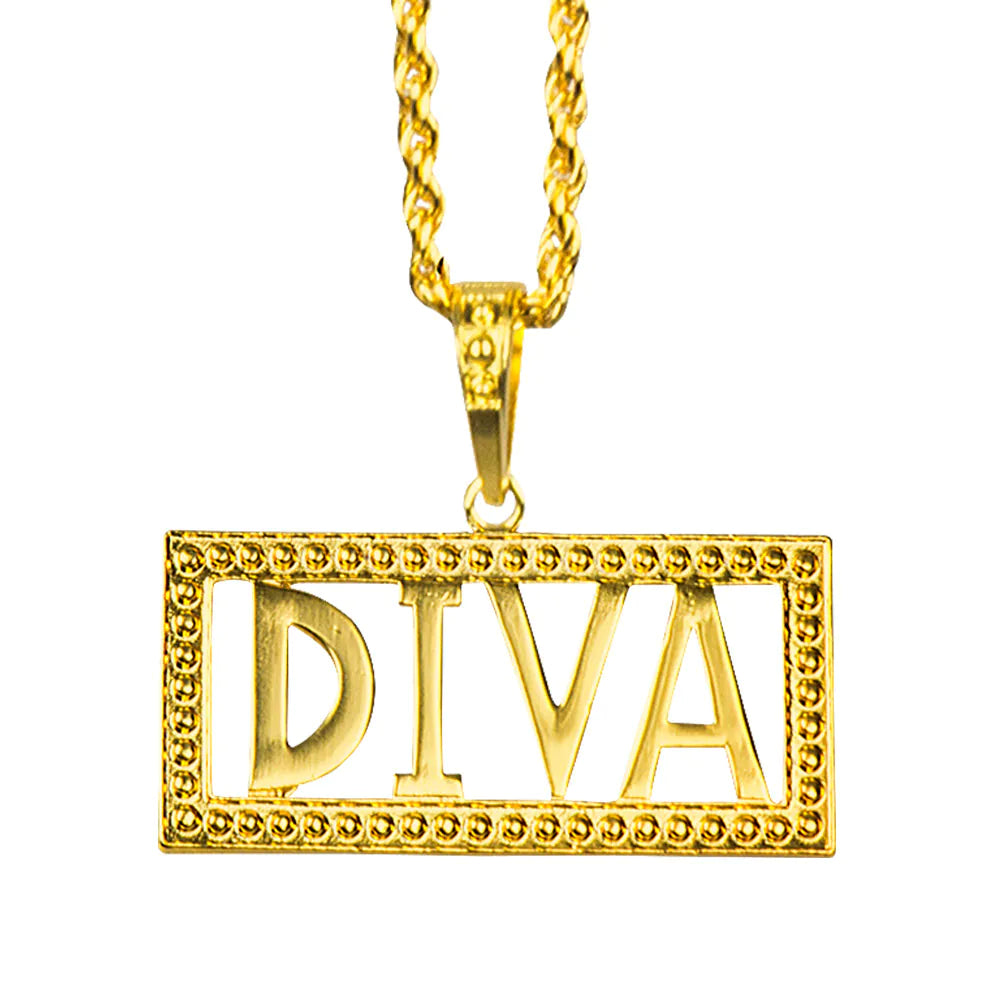 Halskette Diva Gold – Glänzendes Schmuck Accessoire für Party & Kostüm 3