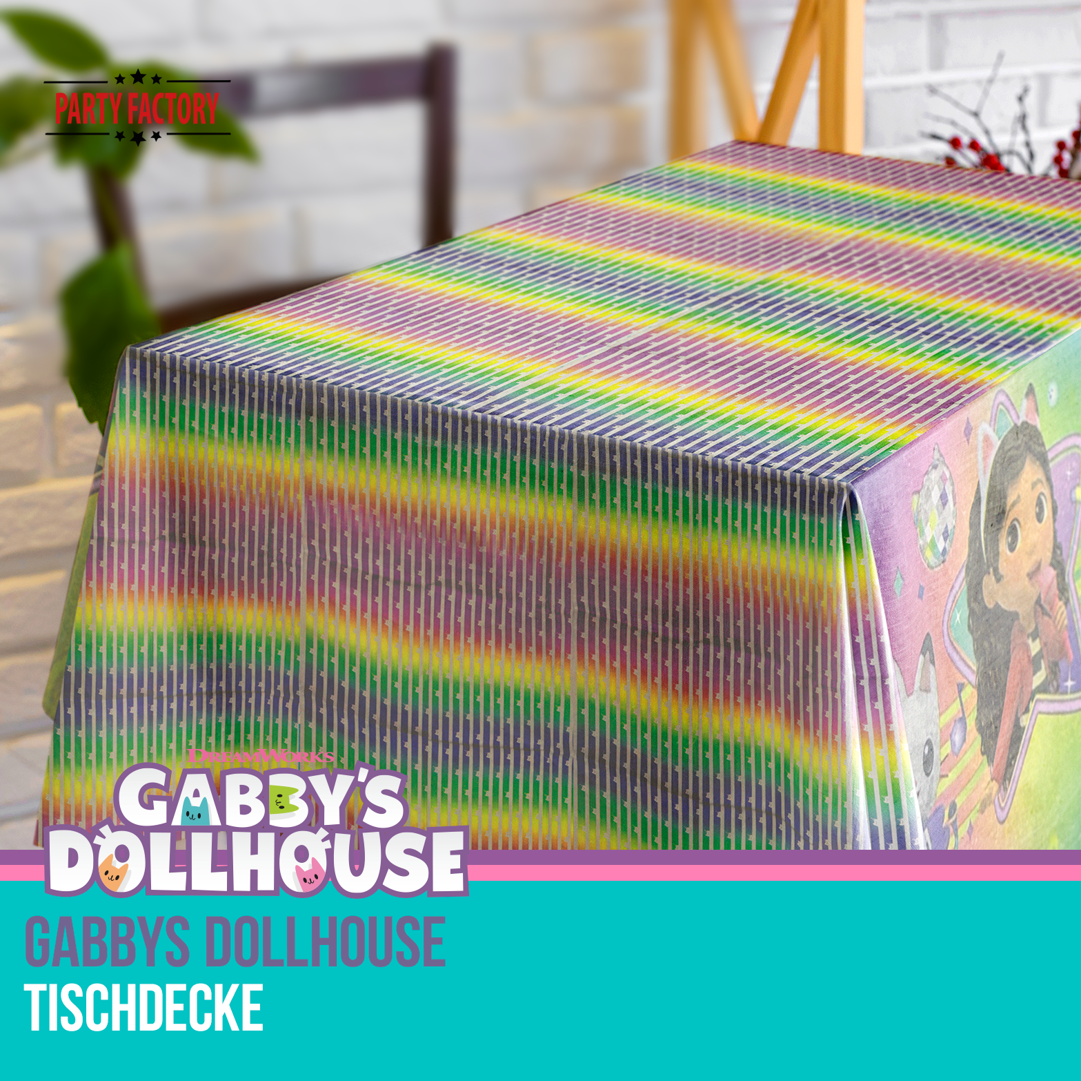 Gabby’s Dollhouse Tischdecke 120x180 cm 5
