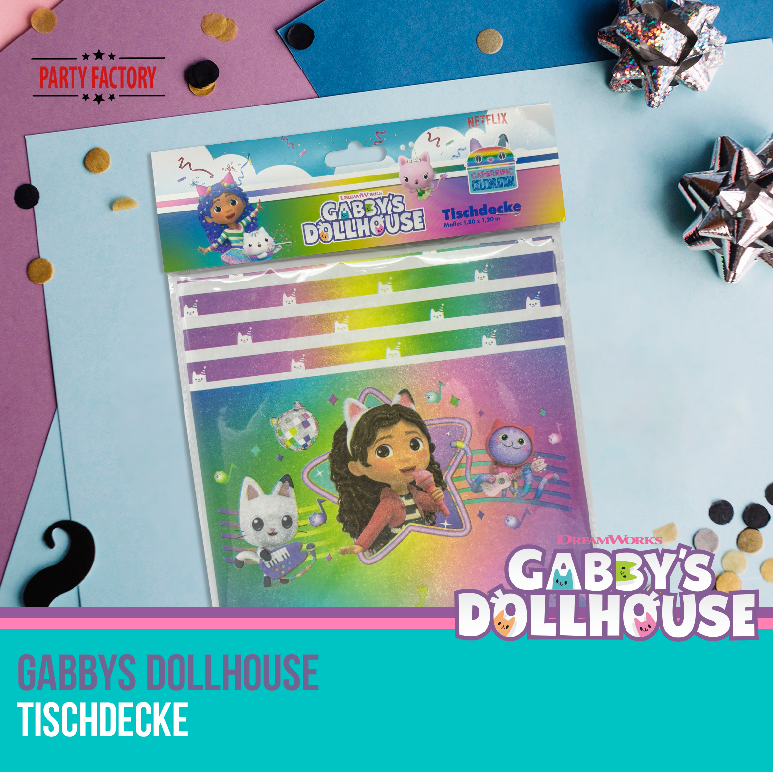 Gabby’s Dollhouse Tischdecke 120x180 cm 6