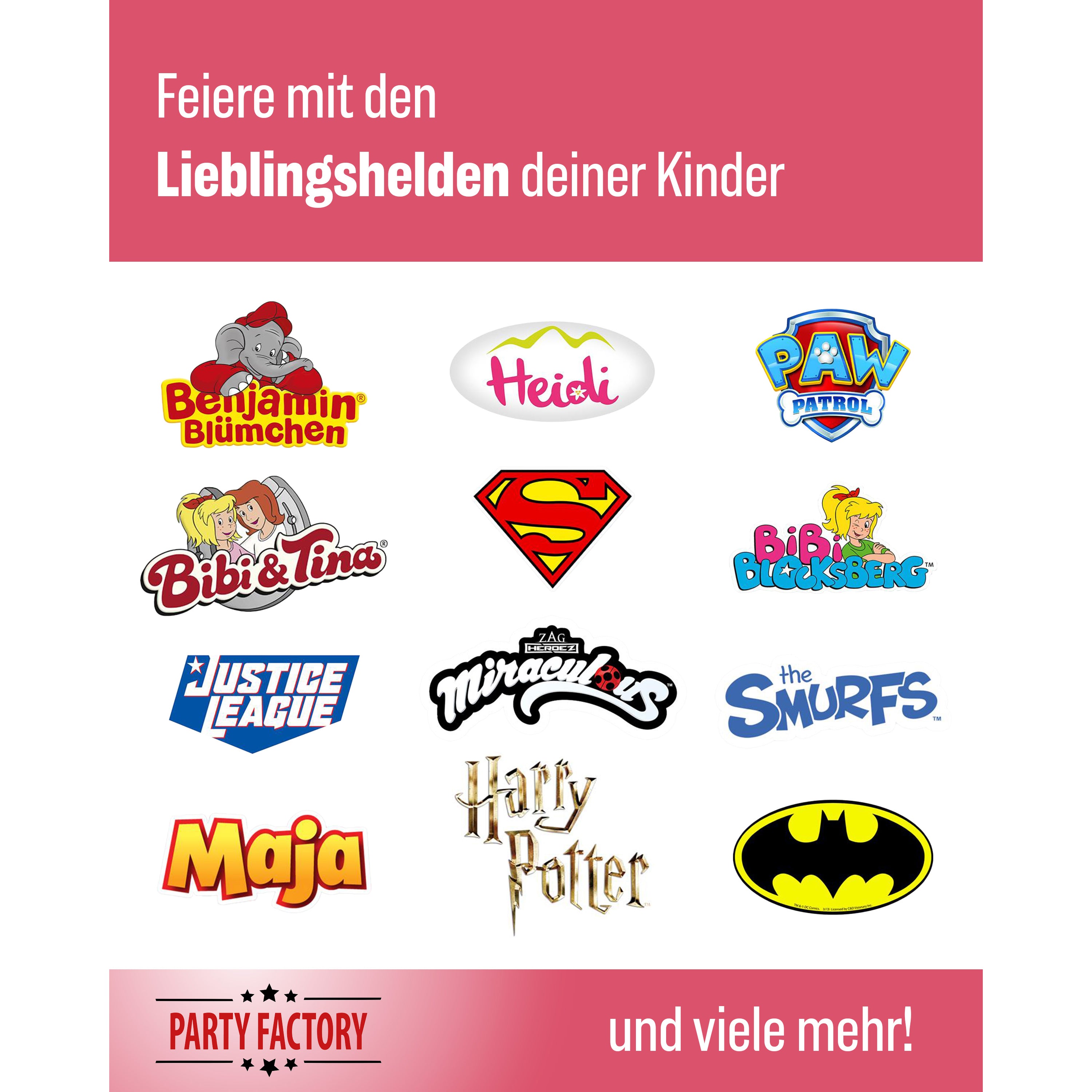 Prinzessin Lilifee 37-tlg. Party Set – Deko mit Wimpel Servietten 7