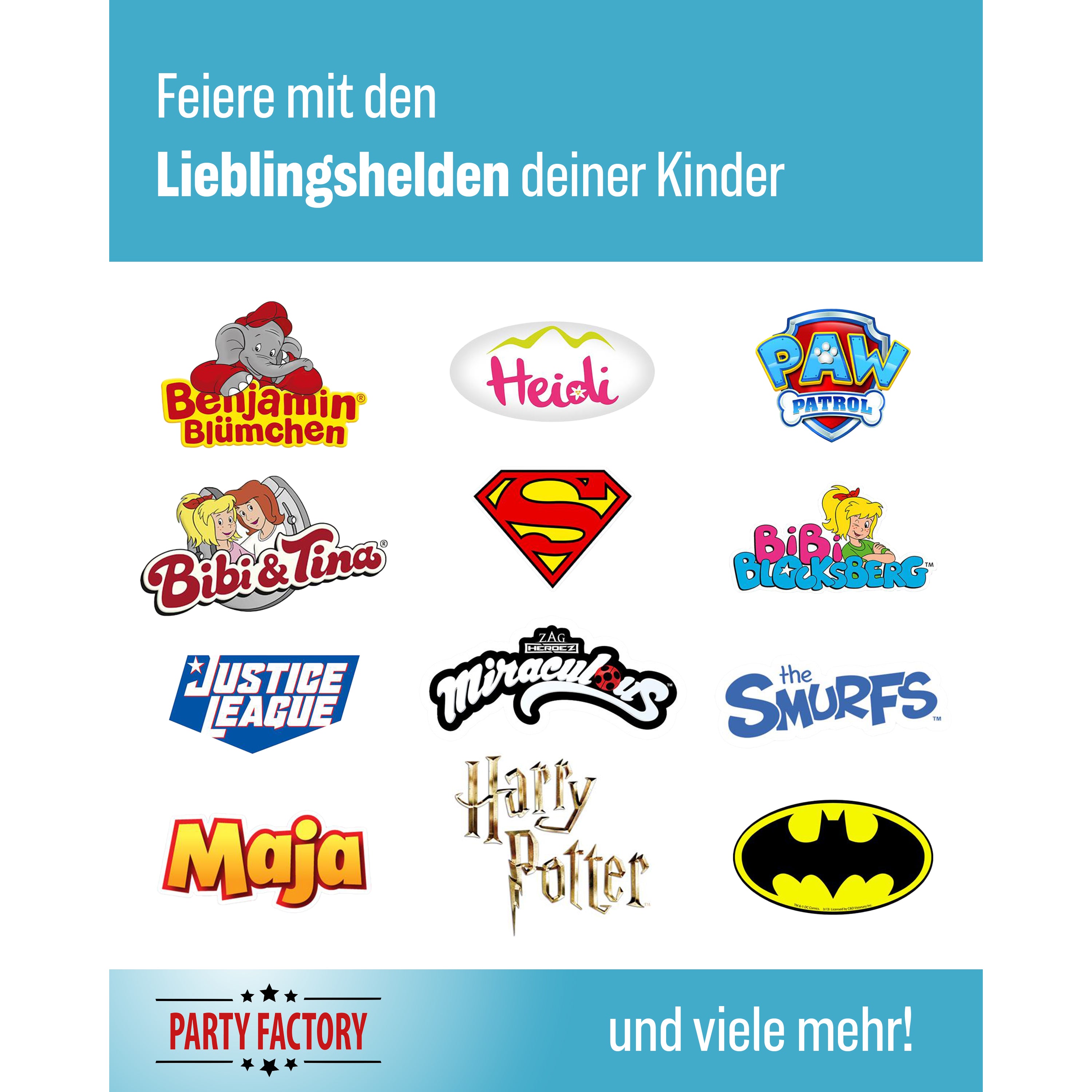 Die Schlümpfe 37-tlg. Party Set – Geburtstag Deko mit Wimpel Servietten 7