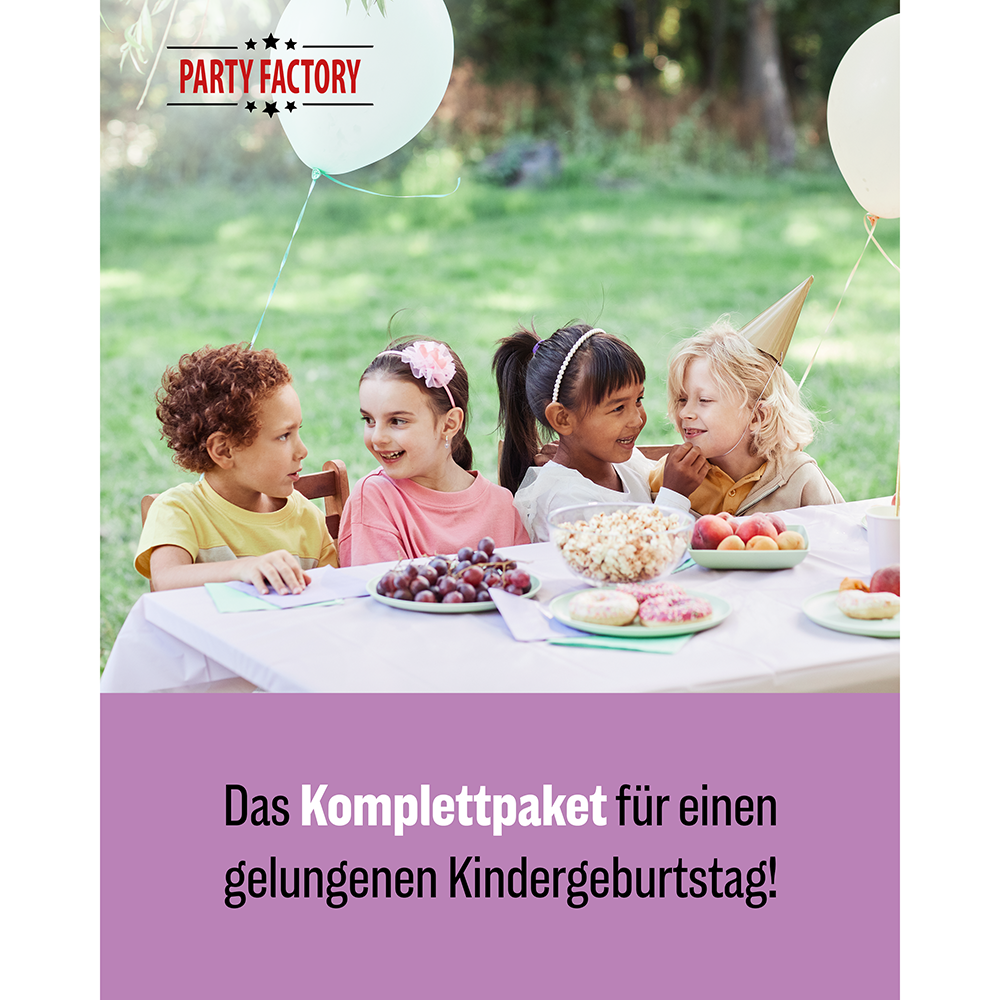 Happy Birthday Watercolor 3-teiliges Party-Set mit 16 Papptellern, 16 Pappbechern und 40 Servietten 3