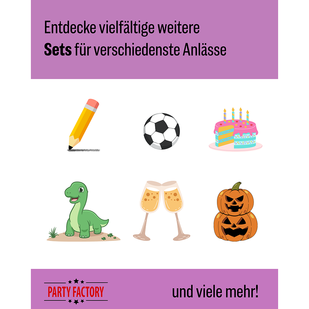 Happy Birthday Watercolor 3-teiliges Party-Set mit 16 Papptellern, 16 Pappbechern und 40 Servietten 6
