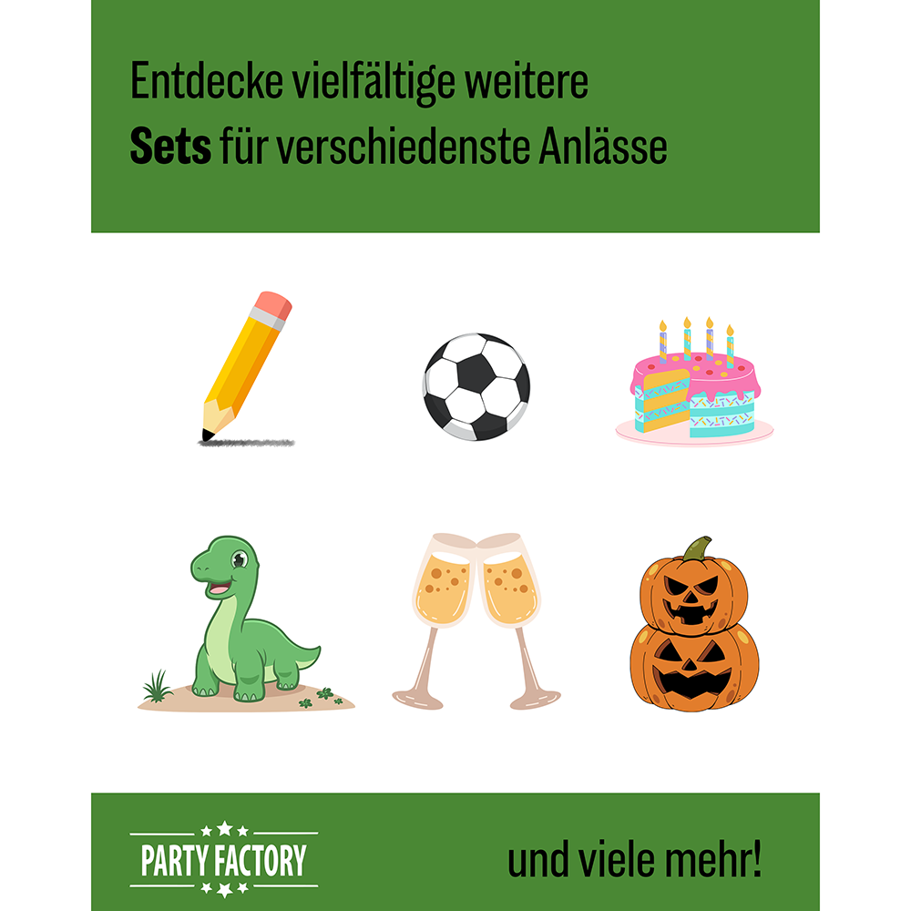 Fussball Goal 3-teiliges Party-Set mit 16 Papptellern, 16 Pappbechern und 40 Servietten 6