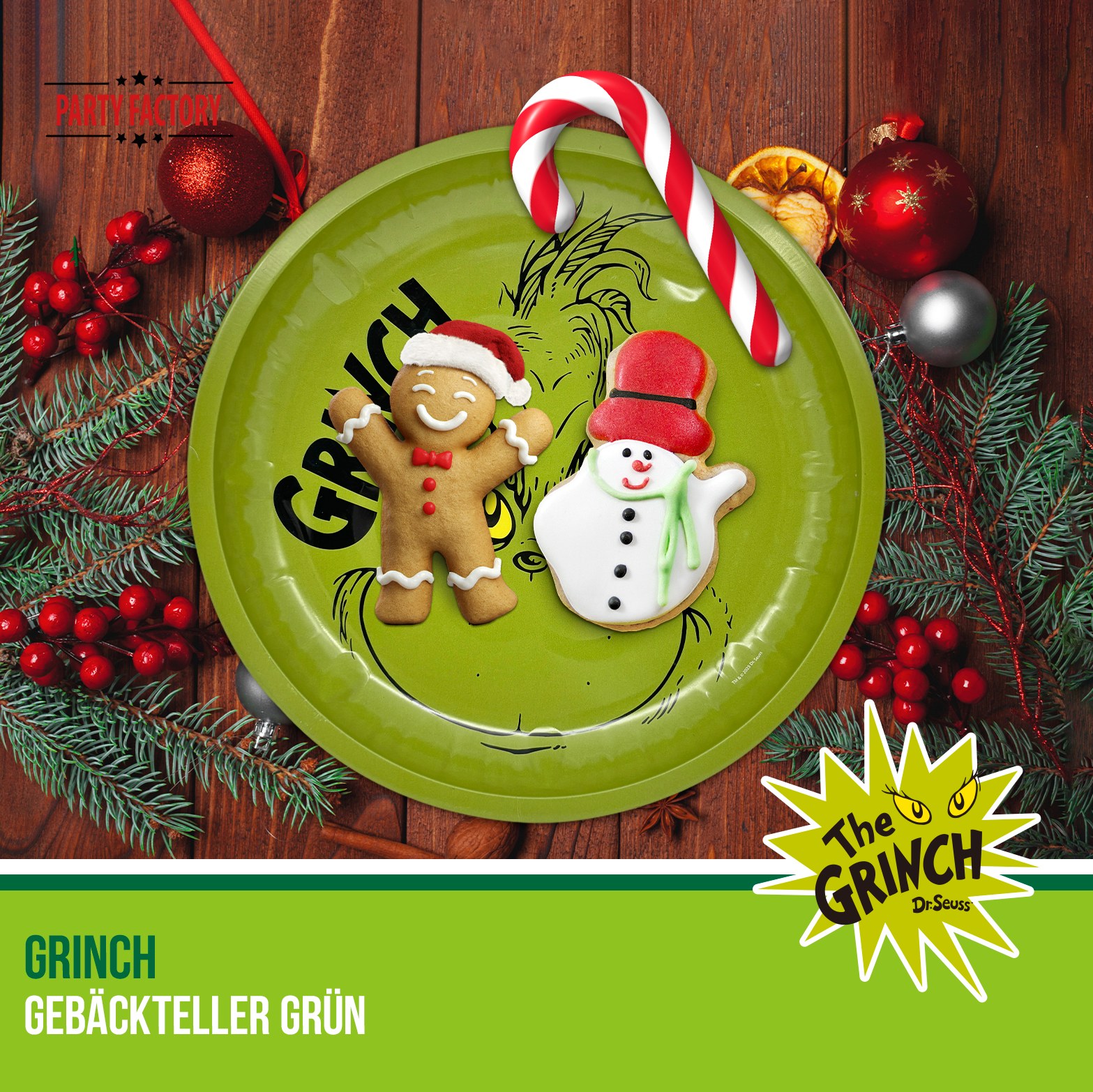 The Grinch Keksteller Grün & Gebäckstüten – 2-teiliges Set 6